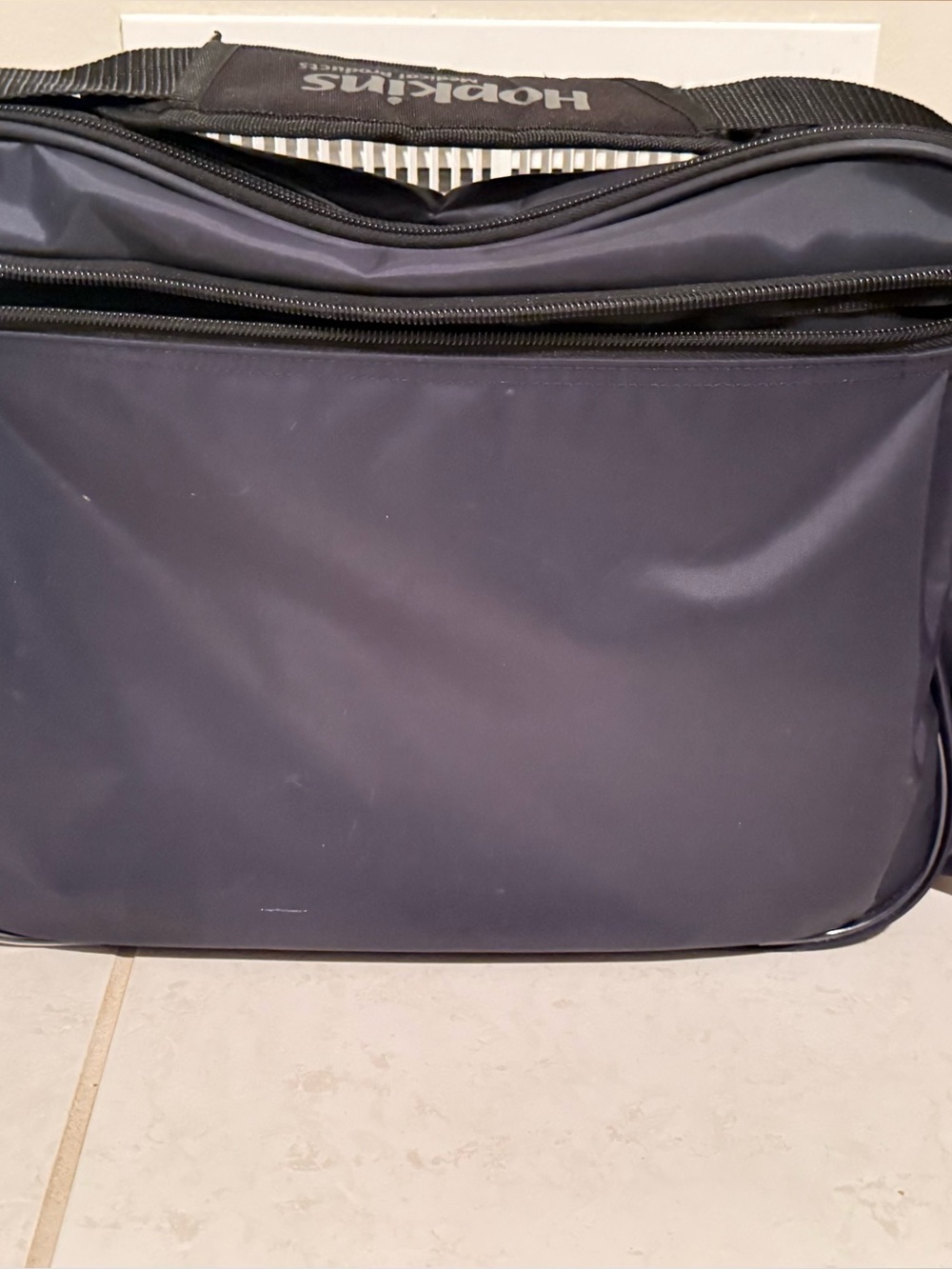 Hopkins Dark Blue Laptop Bag with Shoulder Strap